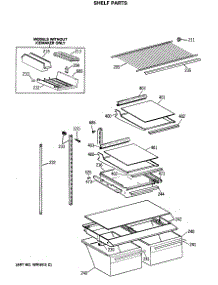 04 - Shelf Parts parts for Ge Refrigerator TBE18JASPRWH from AppliancePartsPros.com