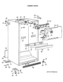03 - Cabinet Parts parts for Ge Refrigerator TBH21MASNRAD from AppliancePartsPros.com