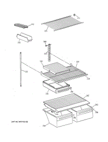 04 - Shelf Parts parts for Ge Refrigerator MTX18BABARWW from AppliancePartsPros.com