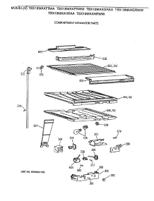 05 - Compartment Separator Parts parts for Ge Refrigerator TBX18MAXHRAA from AppliancePartsPros.com