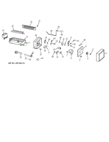 07 - Icemaker Wr30x0303 parts for Ge Refrigerator MTI18GIBGRWW from AppliancePartsPros.com