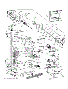 03 - Freezer Section parts for Ge Refrigerator CSK27PFZBAA from AppliancePartsPros.com