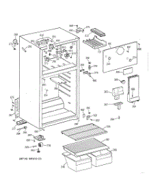 02 - Cabinet parts for Ge Refrigerator TBX14SYBFLWW from AppliancePartsPros.com