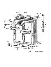 Fresh Food Door parts for Ge Refrigerator 36369962991 from AppliancePartsPros.com