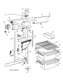 03 - Fresh Food Section parts for Ge Refrigerator TFT20SAXFAA from AppliancePartsPros.com