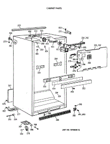 03 - Cabinet Parts parts for Ge Refrigerator TBT18SATERWH from AppliancePartsPros.com