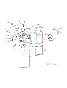 02 - Dispenser parts for Ge Refrigerator TBX22PRBMLBB from AppliancePartsPros.com