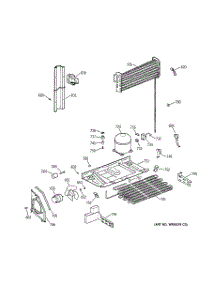 08 - Unit Parts parts for Ge Refrigerator TBX22PRBMLBB from AppliancePartsPros.com