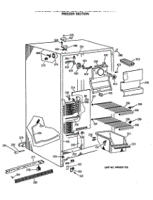 02 - Freezer Section parts for Ge Refrigerator MSX22GASBAD from AppliancePartsPros.com