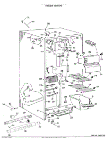 02 - Freezer Section parts for Ge Refrigerator TFF19LCB from AppliancePartsPros.com