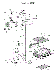 03 - Fresh Food Section parts for Ge Refrigerator TFF19LCB from AppliancePartsPros.com