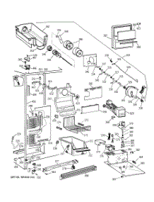 03 - Freezer Section parts for Ge Refrigerator TFJ27PFXBWW from AppliancePartsPros.com