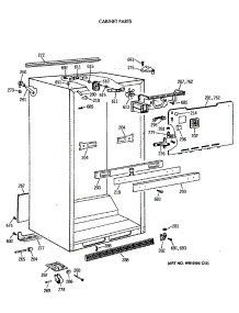 03 - Cabinet Parts parts for Ge Refrigerator TBE21JATMRAD from AppliancePartsPros.com