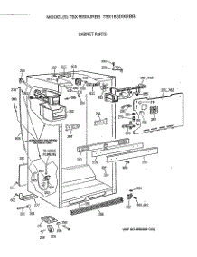 03 - Cabinet Parts parts for Ge Refrigerator TBX18SIXKRBB from AppliancePartsPros.com