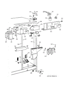 04 - Fresh Food Section parts for Ge Refrigerator TFX22PPZBWW from AppliancePartsPros.com