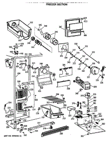02 - Freezer Section parts for Ge Refrigerator MSX22GRSBAD from AppliancePartsPros.com