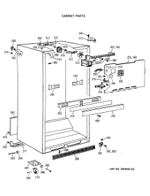 03 - Cabinet Parts parts for Ge Refrigerator TBX19MASFRWH from AppliancePartsPros.com