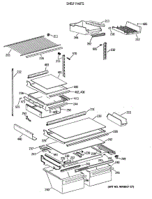 04 - Shelf Parts parts for Ge Refrigerator TBE19PATMRAA from AppliancePartsPros.com