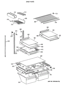 04 - Shelf Parts parts for Ge Refrigerator TBE21JASVRWH from AppliancePartsPros.com