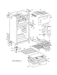 02 - Cabinet parts for Ge Refrigerator TBX14DABFRWW from AppliancePartsPros.com