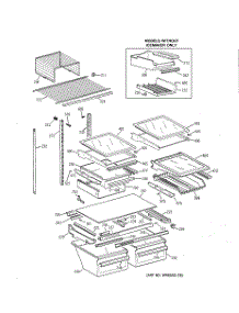 04 - Shelf Parts parts for Ge Refrigerator TBX25PABLRAA from AppliancePartsPros.com