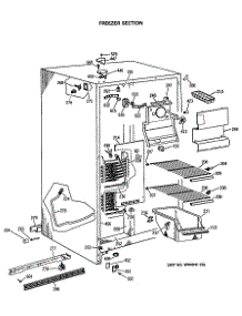02 - Freezer Section parts for Ge Refrigerator MSX20EASBAD from AppliancePartsPros.com