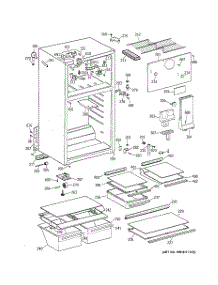 02 - Cabinet parts for Ge Refrigerator MTX17KAZGRWH from AppliancePartsPros.com