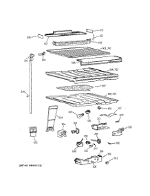 05 - Compartment Separator Parts parts for Ge Refrigerator TBT25PATHRAA from AppliancePartsPros.com