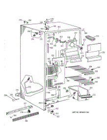 02 - Freezer Section parts for Ge Refrigerator TFJ22JAXAWW from AppliancePartsPros.com