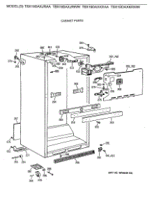 03 - Cabinet Parts parts for Ge Refrigerator TBX19DAXKRWW from AppliancePartsPros.com