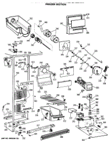 03 - Freezer Section parts for Ge Refrigerator TFX27ZFSBAD from AppliancePartsPros.com