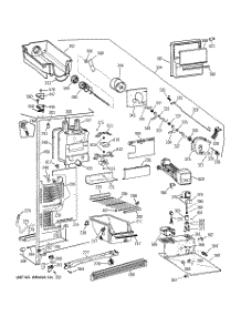 03 - Freezer Section parts for Ge Refrigerator TFX25CRBAWW from AppliancePartsPros.com