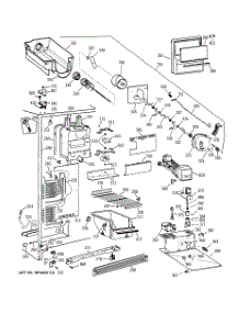 03 - Freezer Section parts for Ge Refrigerator TFX25ZRBAAA from AppliancePartsPros.com
