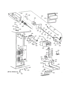 03 - Freezer Section parts for Ge Refrigerator TPG24PRZCBB from AppliancePartsPros.com