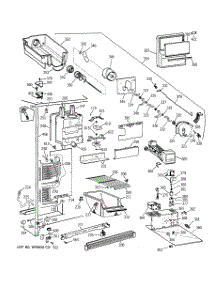 02 - Freezer Section parts for Ge Refrigerator MSX25GRBAAA from AppliancePartsPros.com