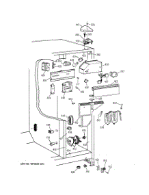 04 - Fresh Food Section parts for Ge Refrigerator TFX25ARBAWW from AppliancePartsPros.com