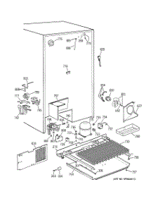 07 - Unit Parts parts for Ge Refrigerator TPX24PBZABB from AppliancePartsPros.com