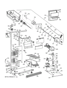 02 - Freezer Section parts for Ge Refrigerator MSX25DRZBAA from AppliancePartsPros.com