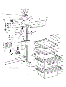 03 - Fresh Food Section parts for Ge Refrigerator MSX25DRZBAA from AppliancePartsPros.com