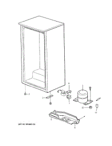 03 - Unit Parts parts for Ge Refrigerator TAX4BNCBBL from AppliancePartsPros.com