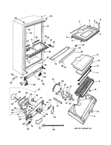 03 - Cabinet parts for Ge Refrigerator TCX18PACCRWW from AppliancePartsPros.com