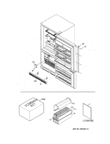 02 - Door Handles & Accessories parts for Ge Refrigerator TCX22ZAXARWH from AppliancePartsPros.com