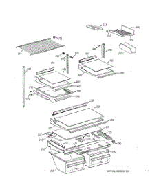04 - Shelf Parts parts for Ge Refrigerator TBX21IAZBRAA from AppliancePartsPros.com
