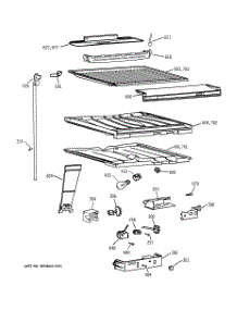 05 - Compartment Separator Parts parts for Ge Refrigerator TBX21IAZBRAA from AppliancePartsPros.com