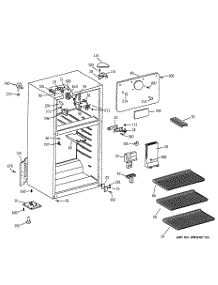02 - Cabinet parts for Ge Refrigerator CTX14LYZBRWH from AppliancePartsPros.com