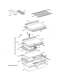 04 - Shelf Parts parts for Ge Refrigerator CTG21GAYJRWW from AppliancePartsPros.com