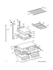 04 - Shelf Parts parts for Ge Refrigerator TBX19DIYDRAA from AppliancePartsPros.com