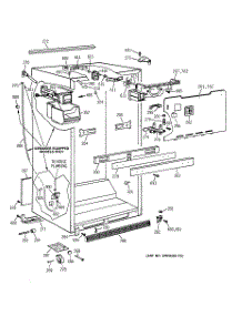 03 - Cabinet Parts parts for Ge Refrigerator TBI18JIZJRWW from AppliancePartsPros.com
