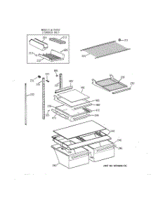 04 - Shelf Parts parts for Ge Refrigerator TBG18DAXMRAA from AppliancePartsPros.com