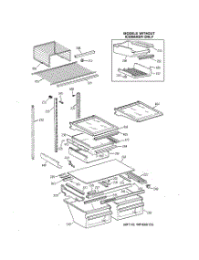 04 - Shelf Parts parts for Ge Refrigerator TBG25PAXGRWW from AppliancePartsPros.com